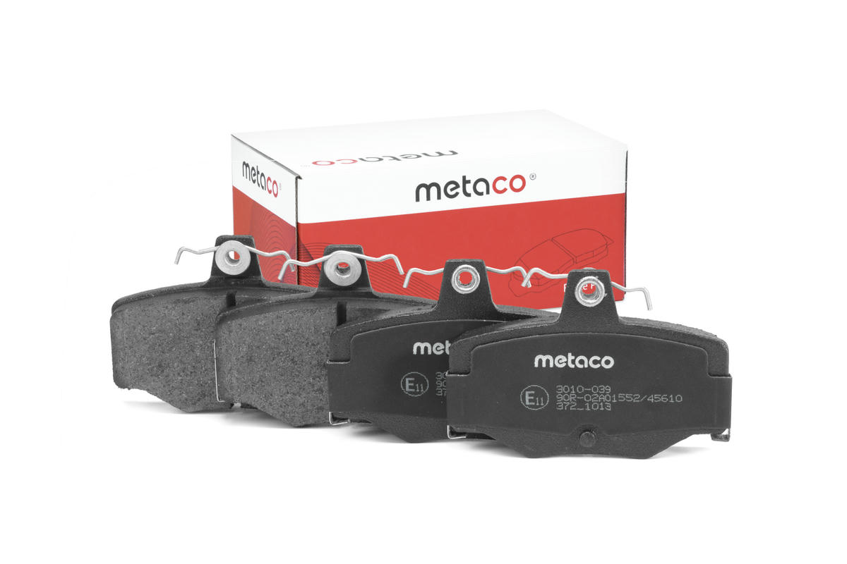Колодки тормозные задние дисковые к-кт metaco 3010-039 preview 1