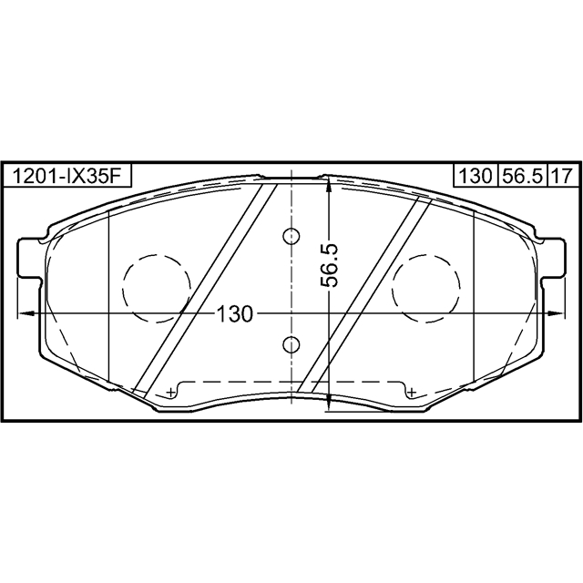 Колодки тормозные передние к-кт FEBEST 1201-IX35F preview 2