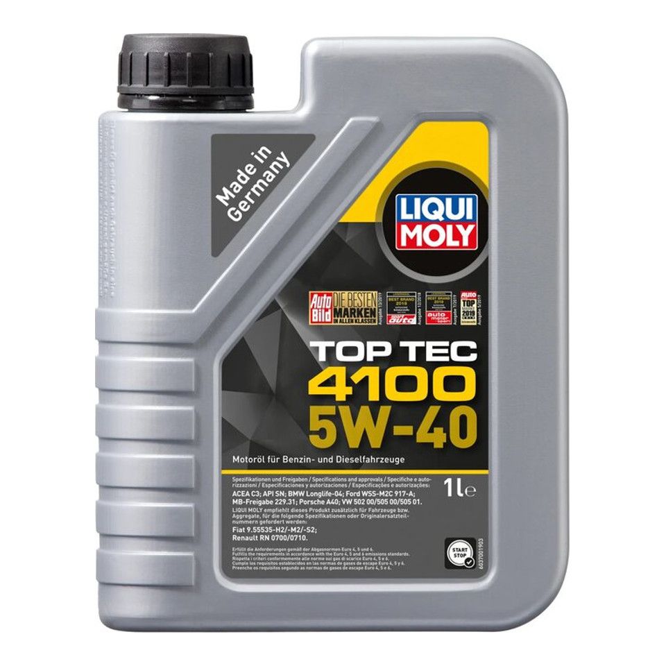 Масло моторное LIQUI MOLY TOP TEC 4100 HC 5W40 синт. 1л preview 1