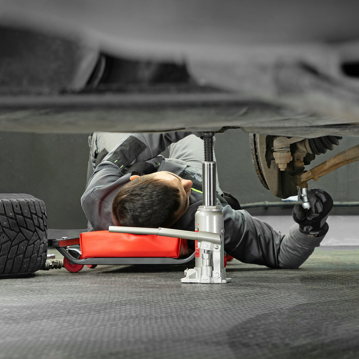 Домкрат гидравлический бутылочный, 5 т, h подъема 197-382 мм MATRIX 50764 MATRIX 50764 preview 8