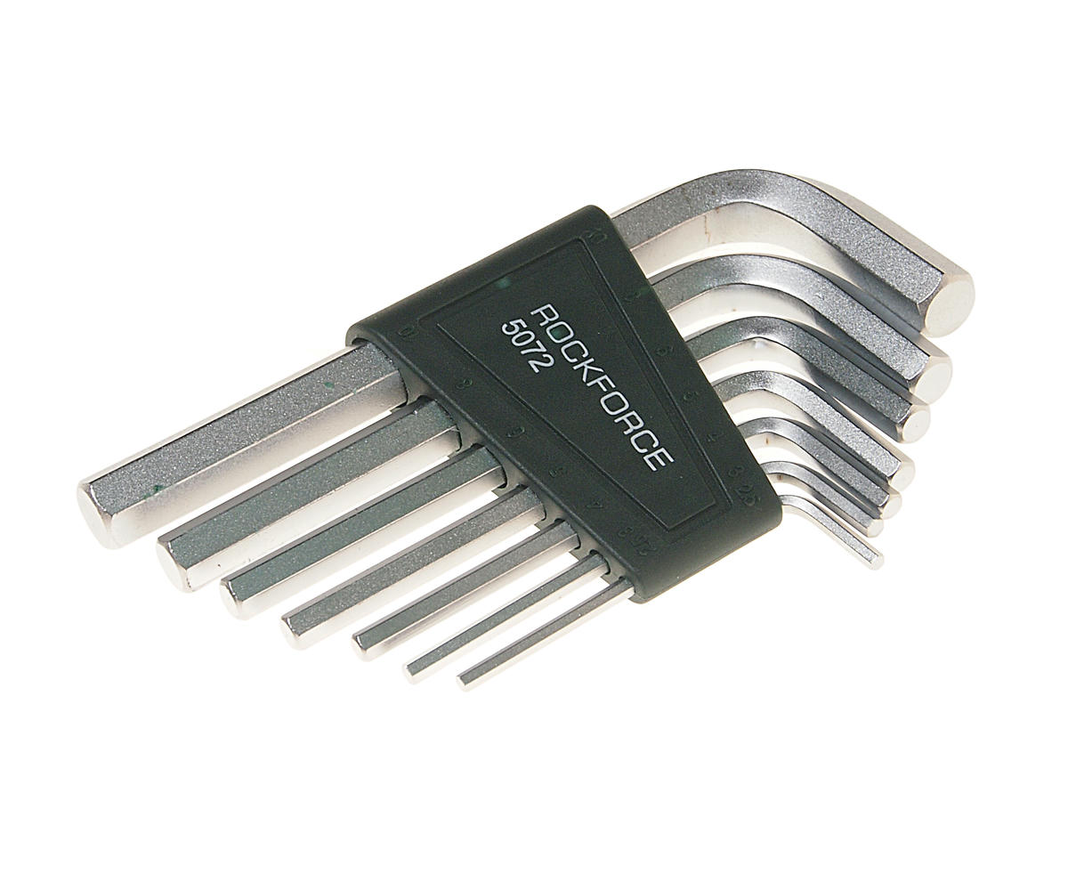 Набор ключей шестигранных Г-обр. 2.5-10мм 7пр ROCK FORCE preview 1