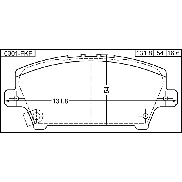 Колодки передние HONDA CIVIC FD 4D 2006-2012 0301-FKF preview 2