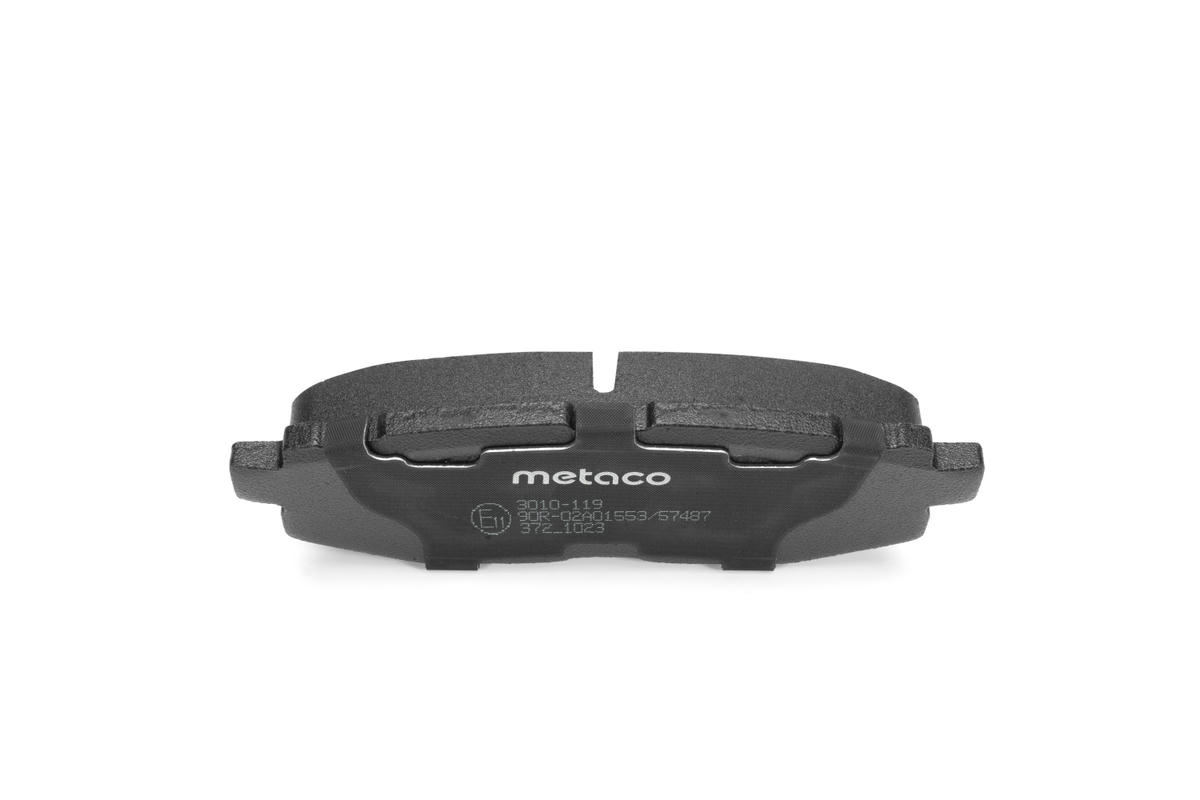 Колодки тормозные задние дисковые к-кт metaco 3010-119 preview 4