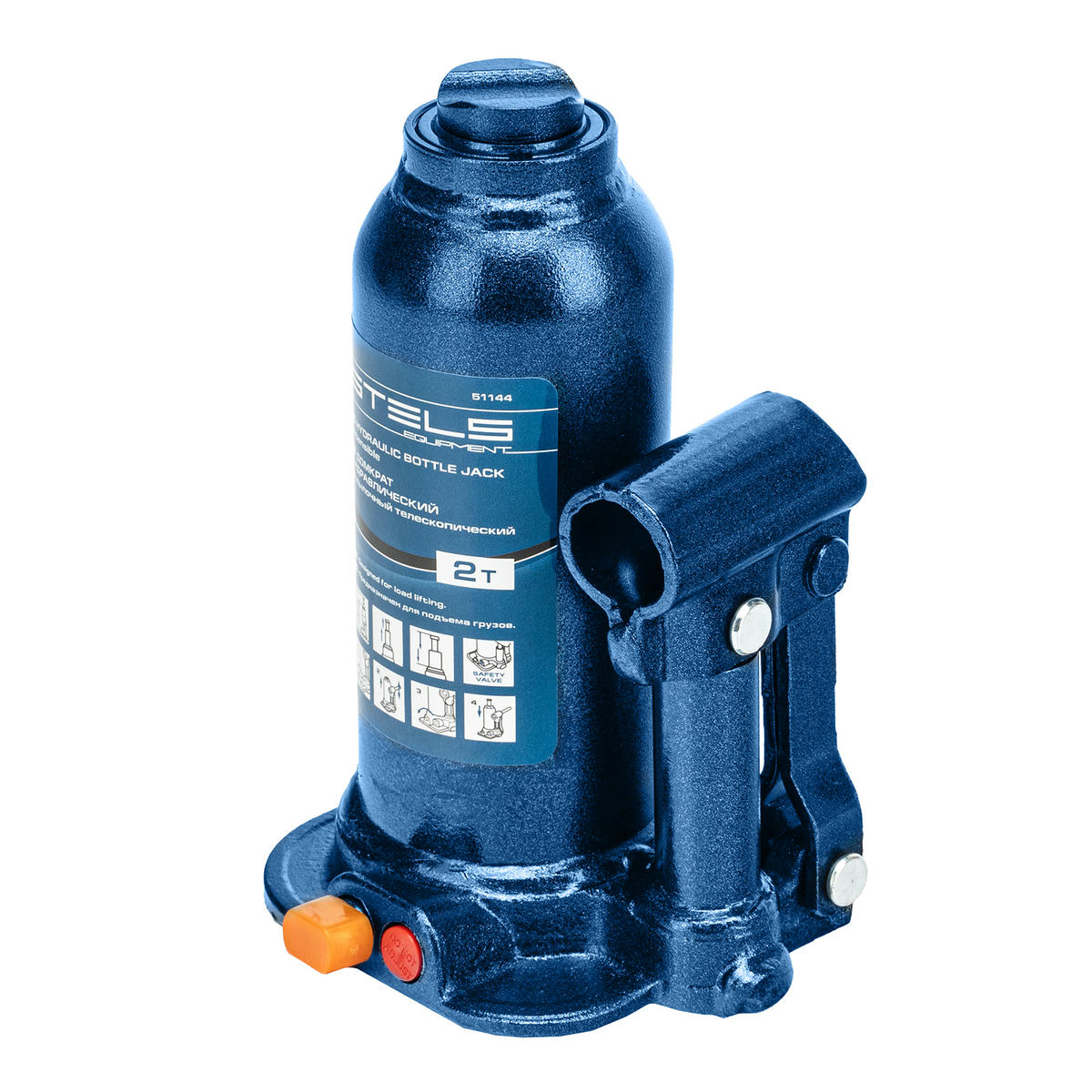 Домкрат бутылочный 2т гидравлический телескопический 170-380мм STELS preview 2