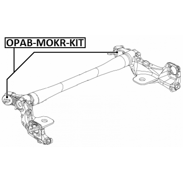 К-кт сайлентблоков задней балки FEBEST OPAB-MOKR-KIT preview 2