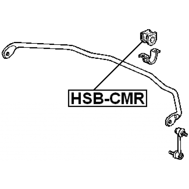 Втулка (сайлентблок) заднего стабилизатора FEBEST HSB-CMR preview 2