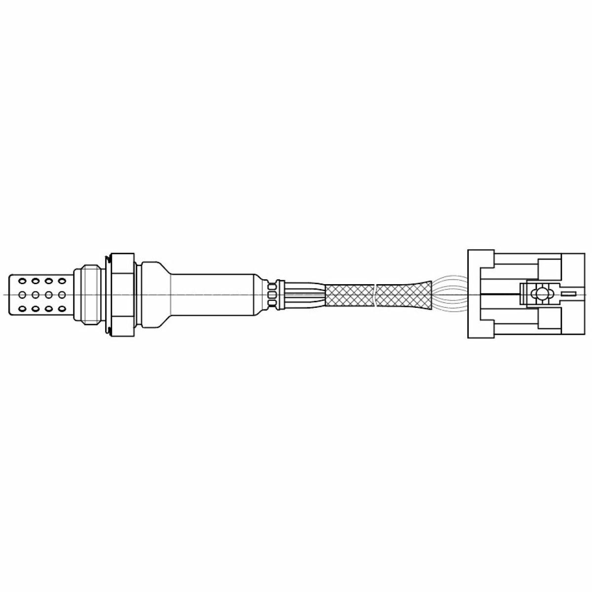 Датчик кисл. для а/м Lifan X60 (12-)/X70 (17-) 1.8i после кат. чёрный разъём (VS-OS 2723) preview 2