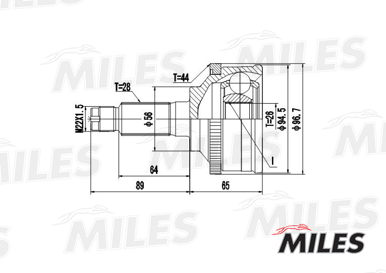 ШРУС MAZDA 626 2.0-2.5 87-97 нар.(ABS) preview 3