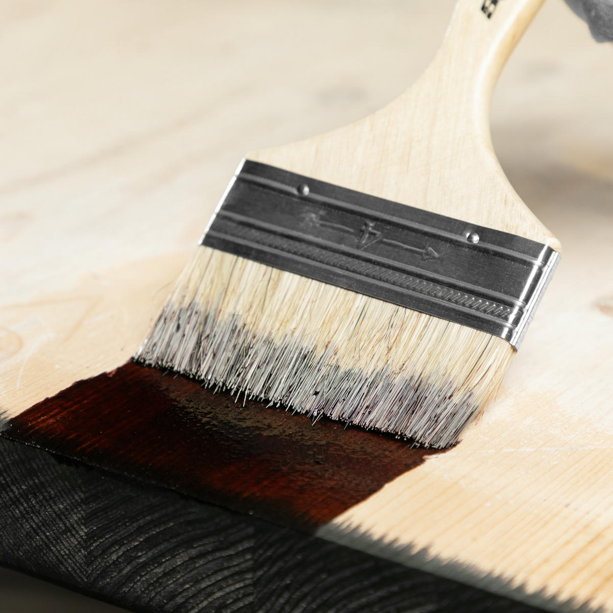 Кисть плоская Slimline 4" натуральная щетина SPARTA preview 7