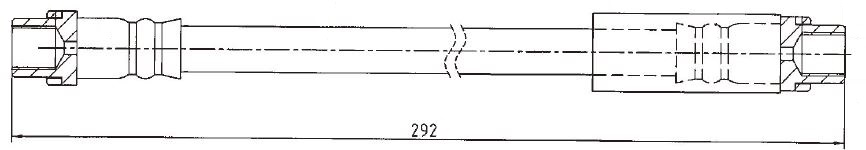 Шланг тормозной TRIALLI BF 4811 preview 2