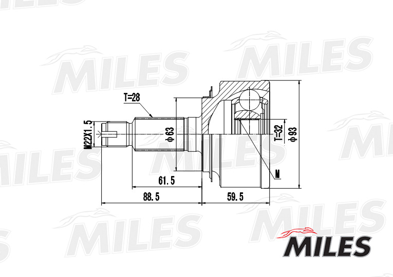 ШРУС HONDA ACCORD VII 2.0-2.4 03-08 нар. preview 3