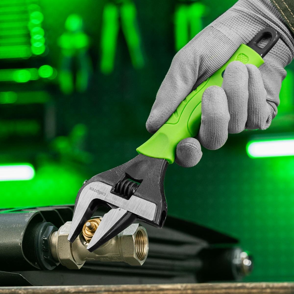 СИБРТЕХ 15536 Ключ разводной, тонкие губки, фосфатированный, 250 мм preview 7