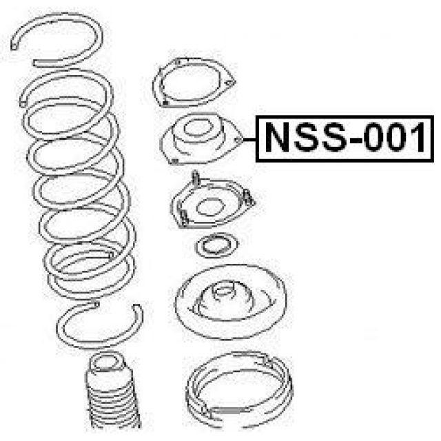 NSS-001_опора амортизатора переднего! Nissan Maxima all 94-00 preview 2