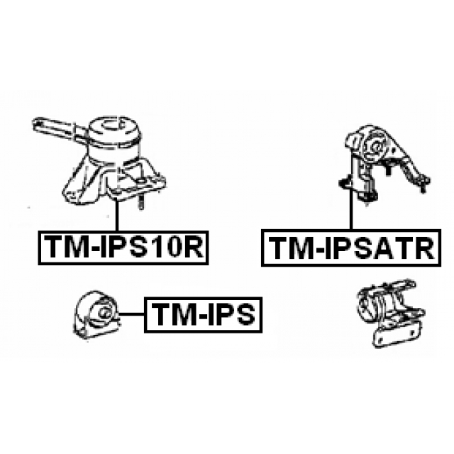 Опора двигателя задняя FEBEST TM-IPSATR preview 2