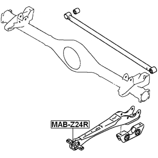 Сайлентблок задн рычага MAB-Z24R preview 2 Сайлентблок задн рычага MAB-Z24R preview 2