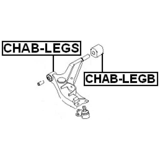 Сайлентблок FEBEST CHAB-LEGS preview 2