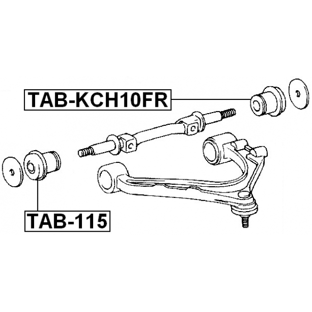 Сайлентблок рычага FEBEST TAB-KCH10FR preview 2