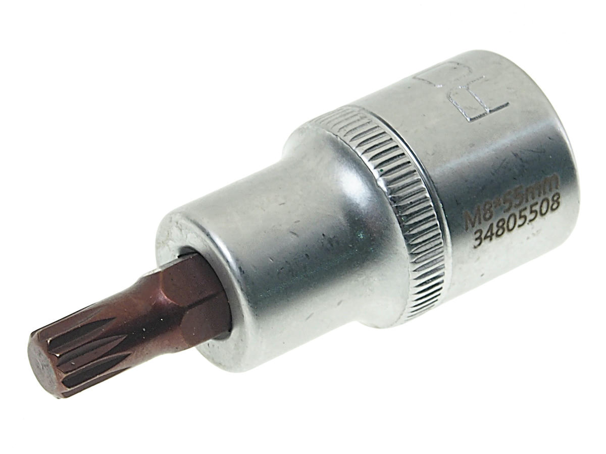 Головка-бита SPLINE M8 1/2" (L-55мм) Premium ROCKFORCE preview 1