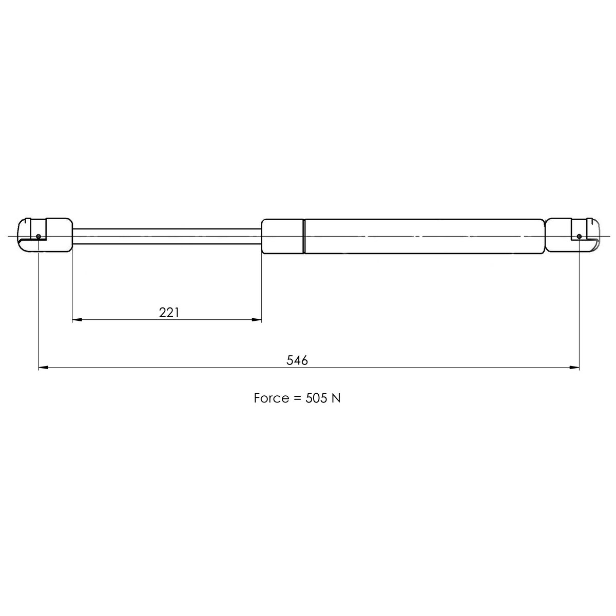 Газовый упор багажника TRIALLI GS 0913 preview 2