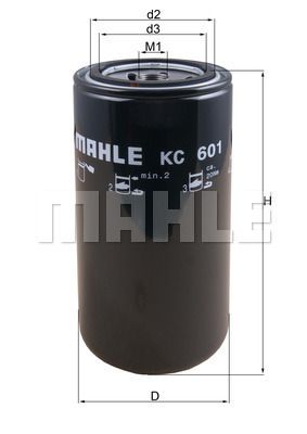Фильтр топливный MAHLE KC 601 preview 2