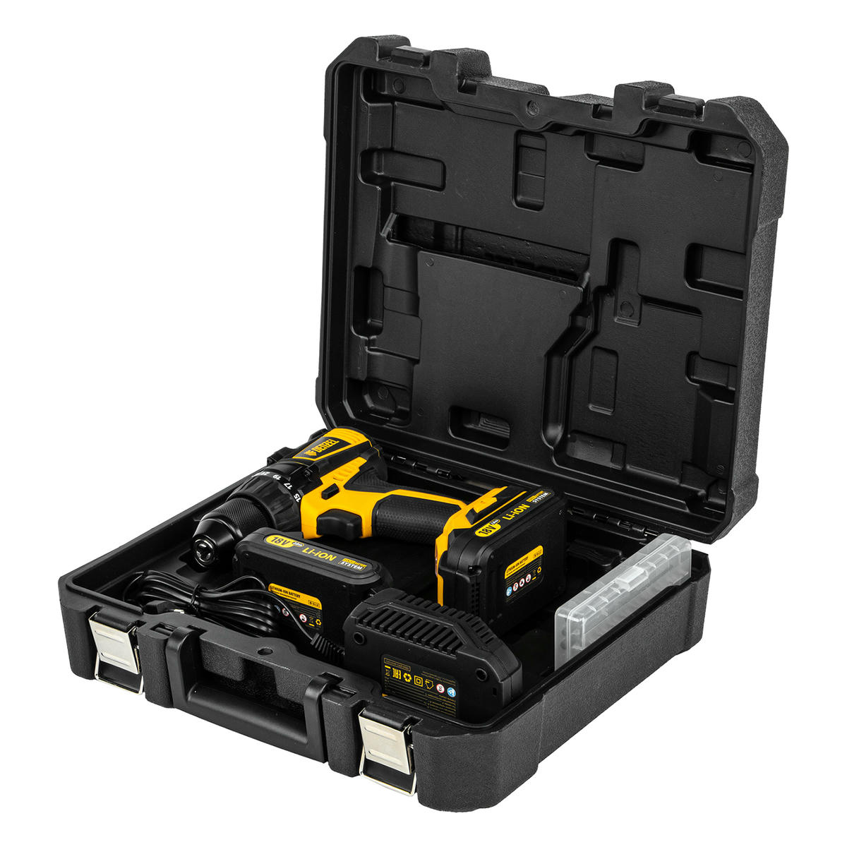 DENZEL 26121 Дрель-шуруповерт аккумуляторный бесщеточный BLDL-IB-18-02, Li-Ion, 18 В, 1.5 А/ч, 2 акб preview 10