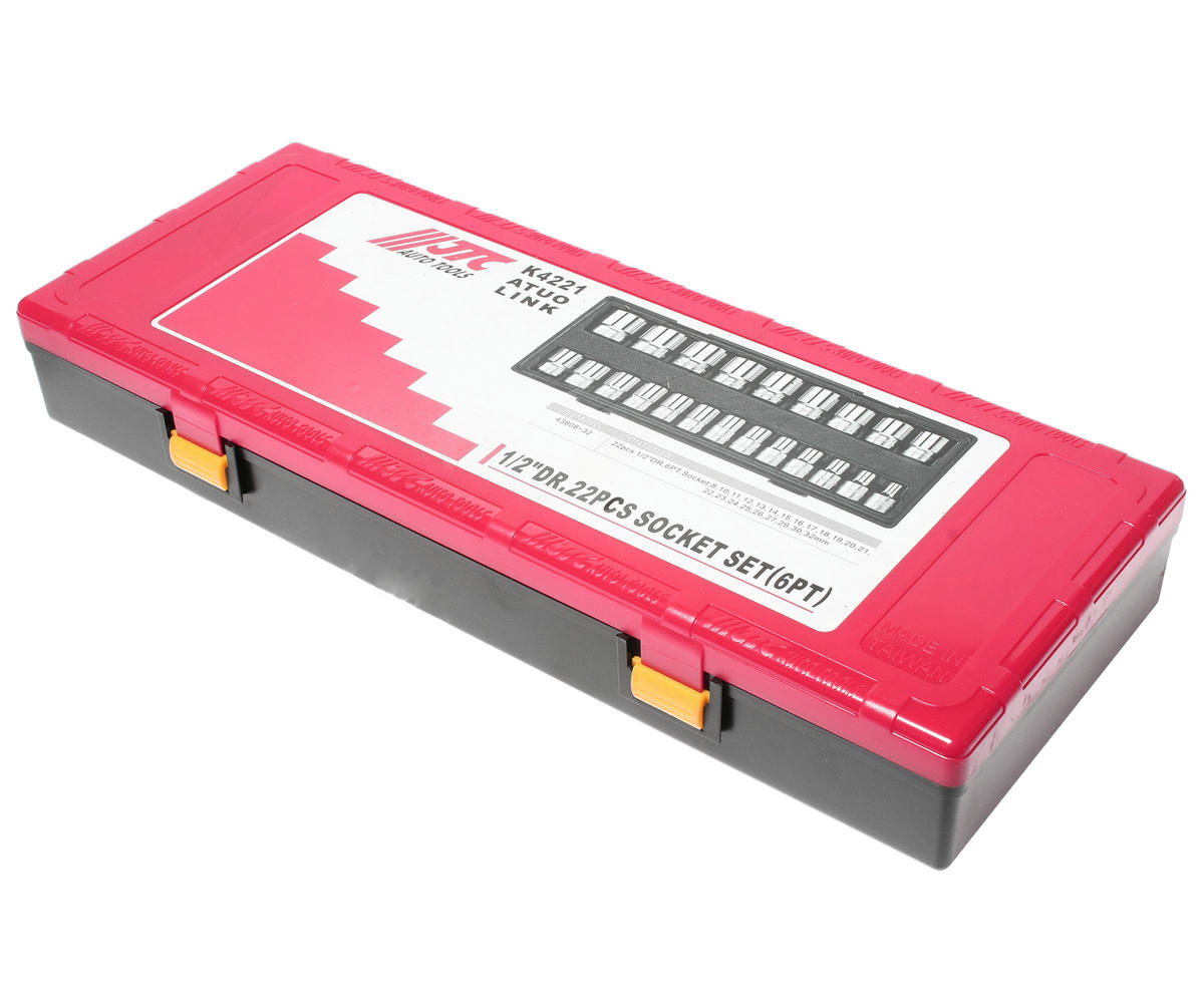 Набор головок торцевых 6-гранных 1/2" 8-32мм (в кейсе) 22шт JTC /1 preview 1