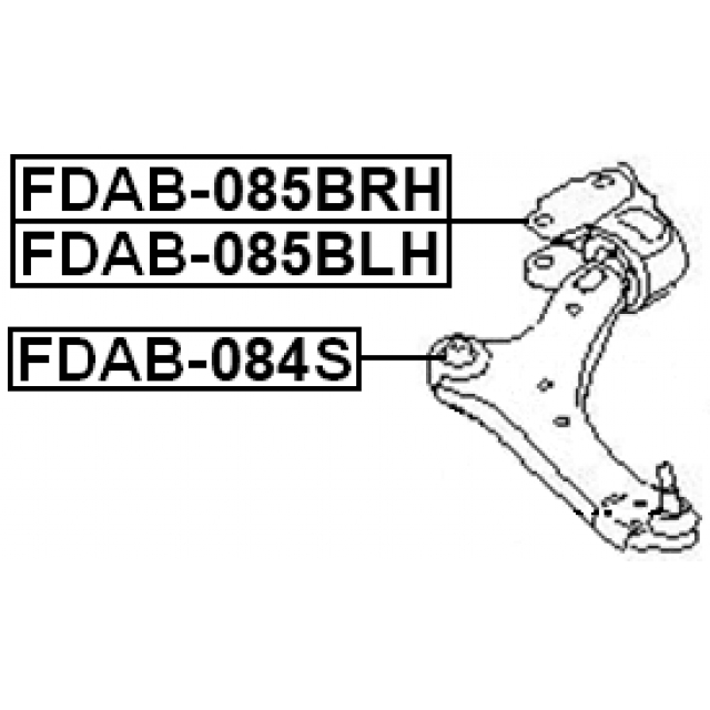 Сайлентблок FEBEST FDAB-084S preview 2