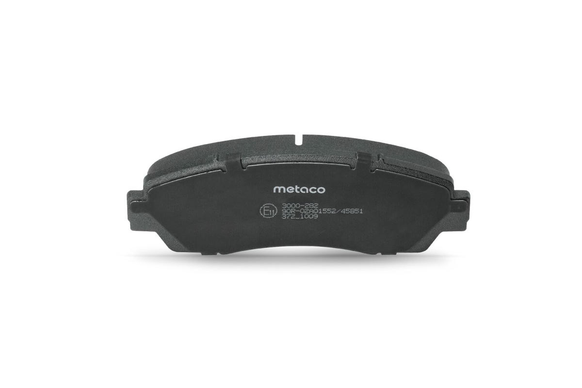 Колодки тормозные передние к-кт metaco 3000-282 preview 5