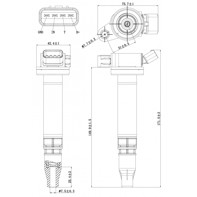 Катушка зажигания FEBEST 01640-008 preview 2