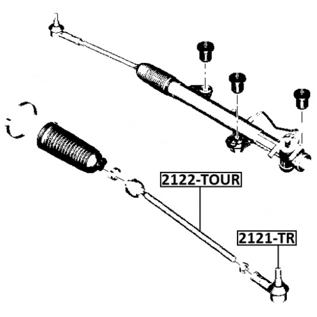 2122-TOUR_тяга рулевая! Ford Transit 12> preview 2