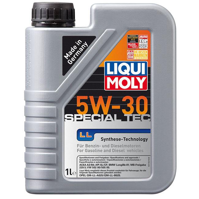 Масло моторное LIQUI MOLY SPECIAL Tec LL 5W30 A3/B4 синт. 1л preview 3 Масло моторное LIQUI MOLY SPECIAL Tec LL 5W30 A3/B4 синт. 1л preview 3