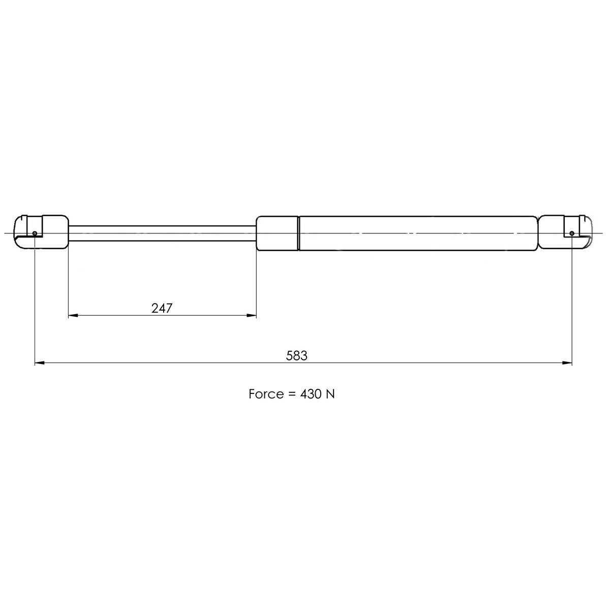 Газовый упор багажника TRIALLI GS 0906 preview 2