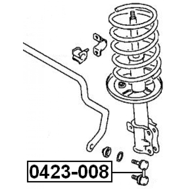 0423008_тяга стабилизатора переднего! Hyundai Lantra 95-00/Coupe 96-00 preview 2