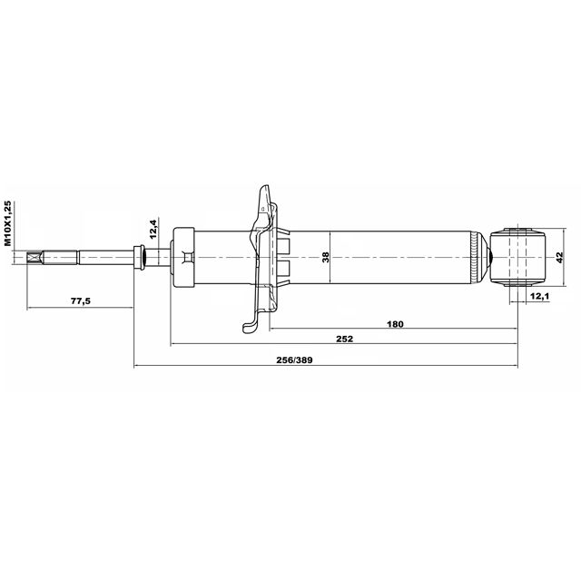 Амортизатор задний FEBEST 02658717R preview 2