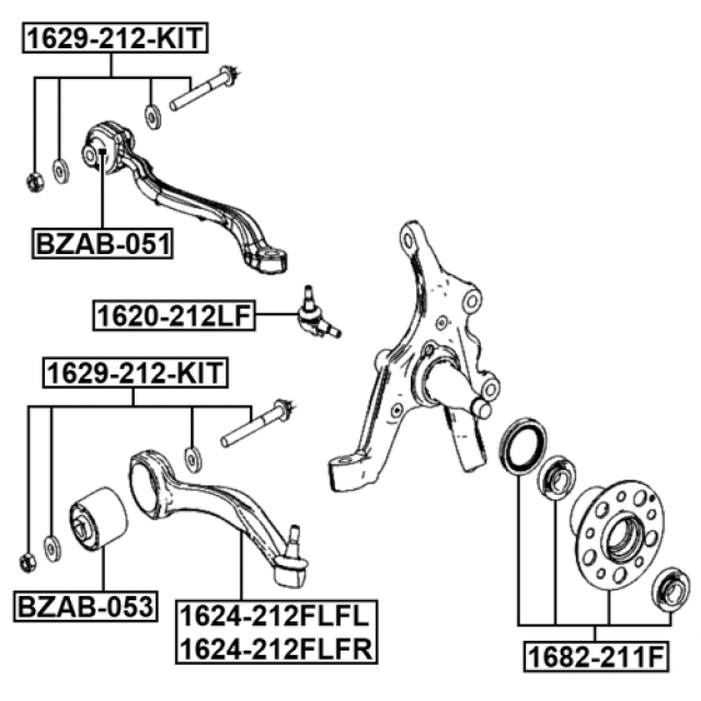 РЫЧАГ ПЕРЕДНИЙ НИЖНИЙ ЛЕВЫЙ, шт preview 2
