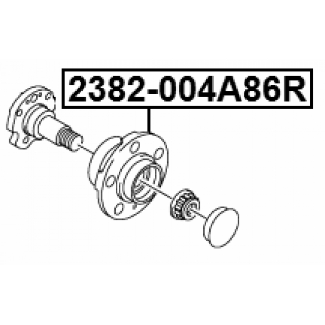 Ступица задняя FEBEST 2382-004A86R preview 2