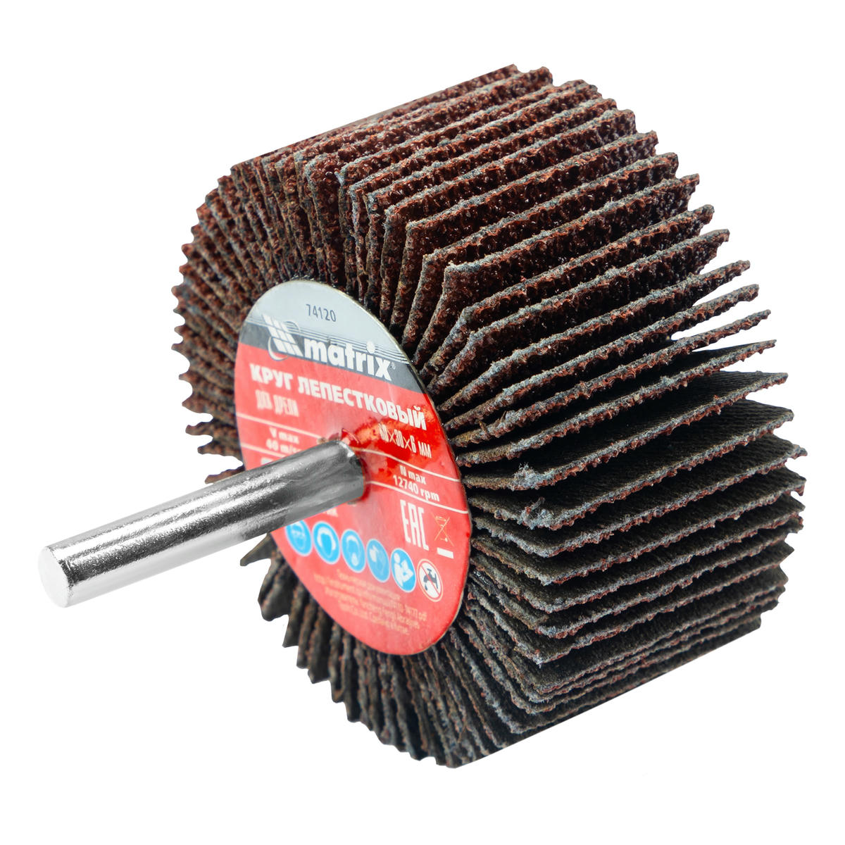 Круг лепестковый для дрели, P 40, 60x30x6 мм MATRIX 74120 preview 1