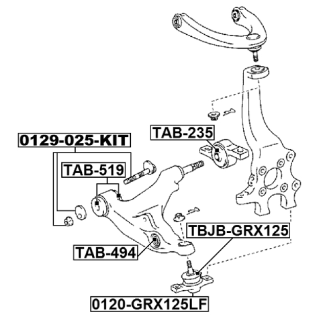 Сайлентблок FEBEST TAB-519 preview 2