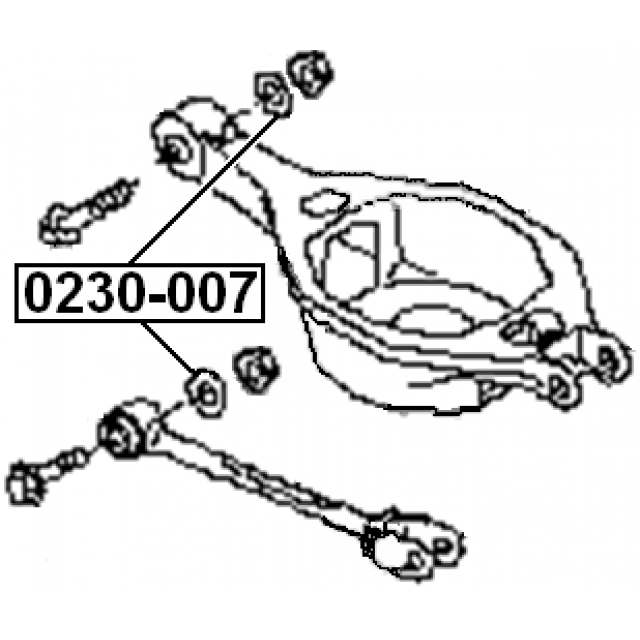 Эксцентрик болта подвески NISSAN MURANO Z50 2002.09-2007.10 FEBEST 0230-007 preview 2