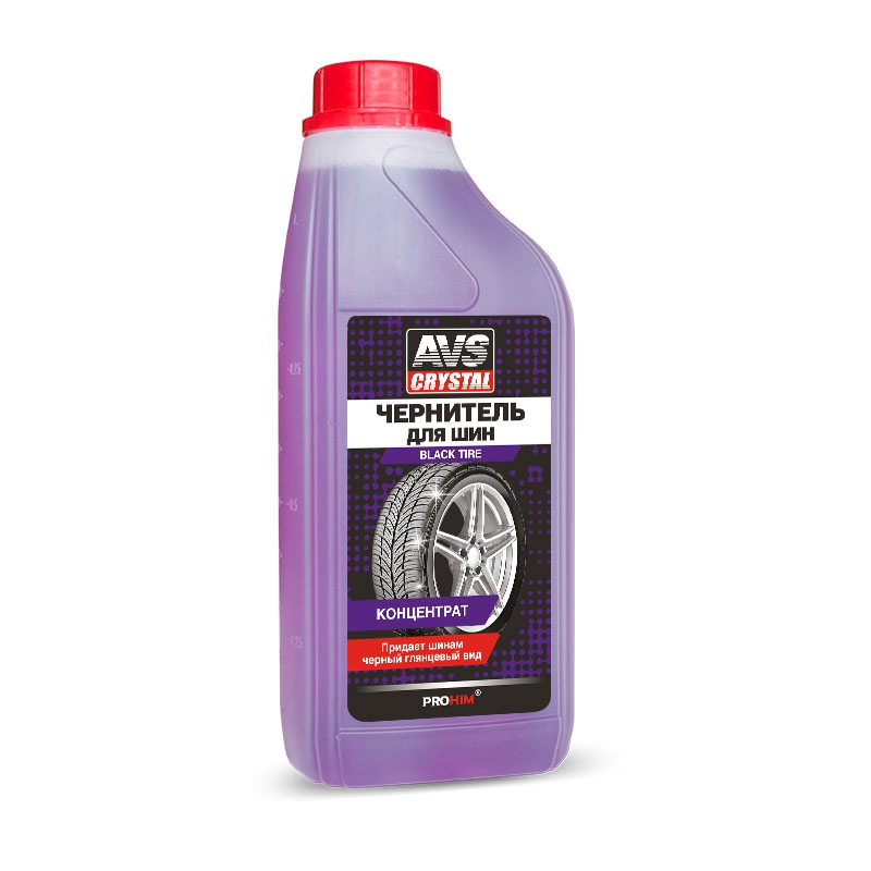 Чернитель шин BLACK TYRE (концентрат) 1 л AVS AVK-614, шт preview 1
