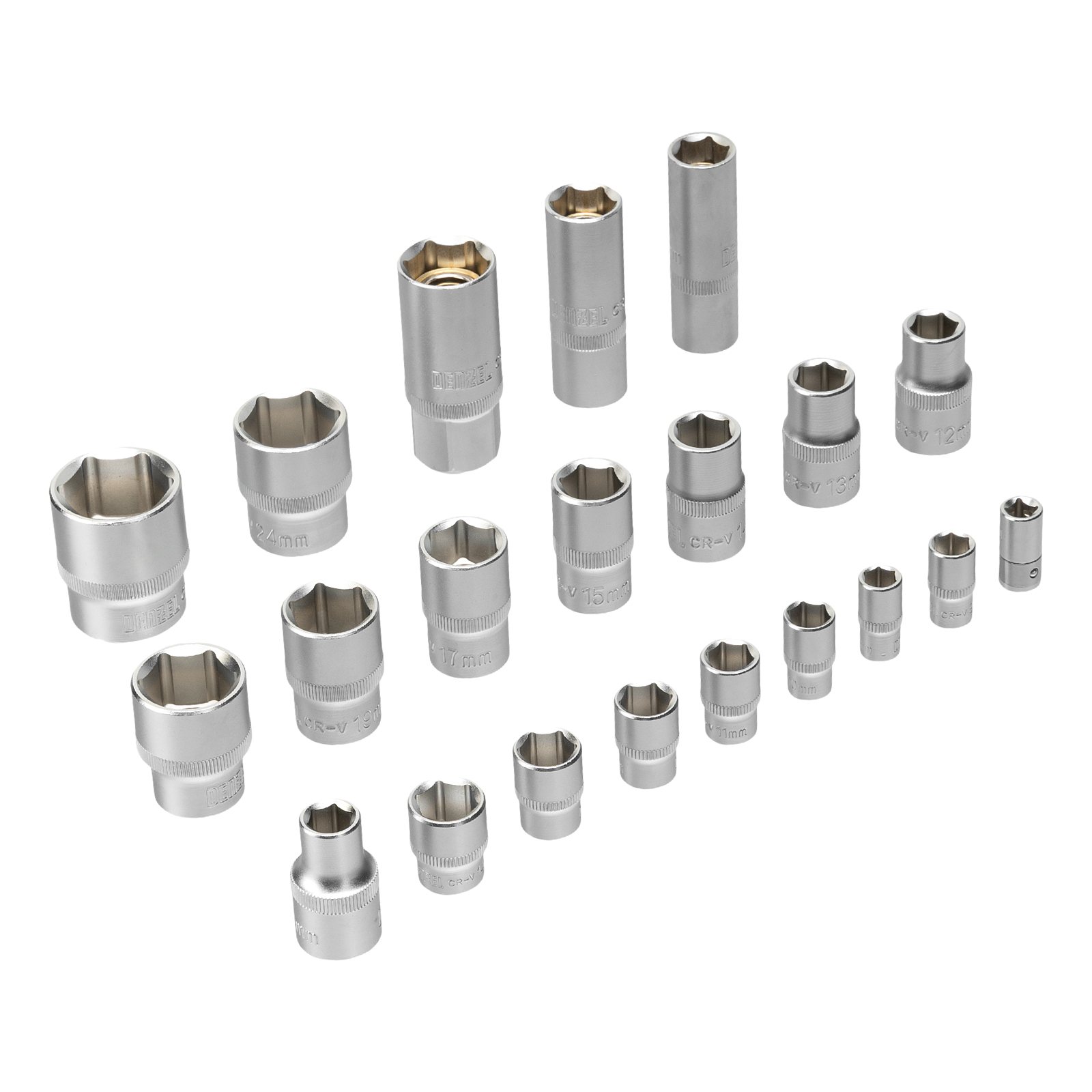 Набор инструмента 64 пред. 1/2", 1/4", CrV, S2 DENZEL preview 8