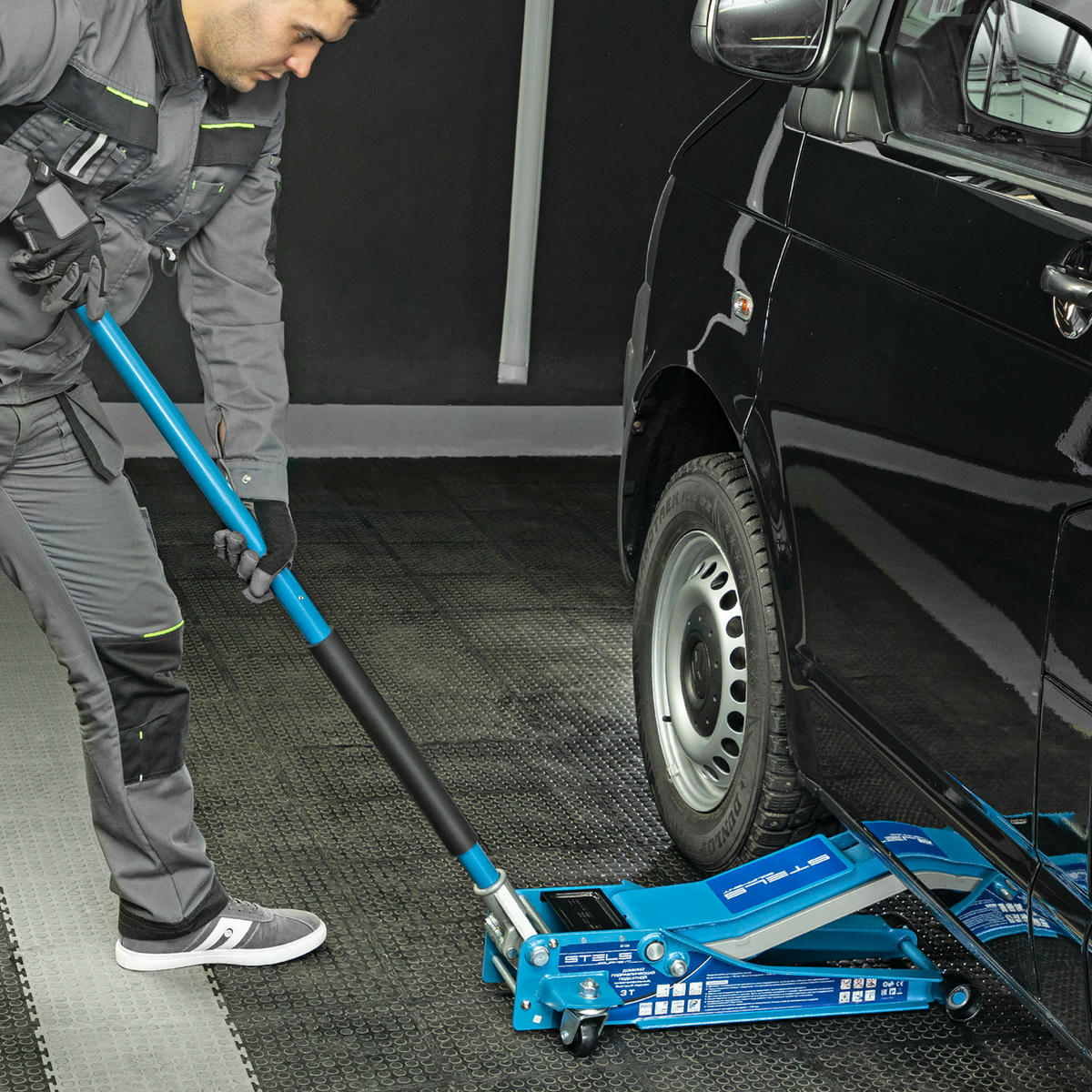 Домкрат подкатной гидравлический 3т 75-515мм быстр.подъем LOW PROFILE QUICK LIFT проф STELS preview 25