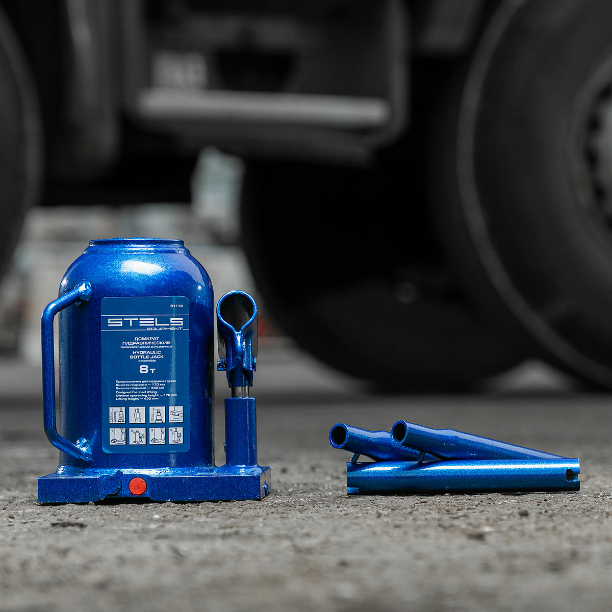 Домкрат бутылочный 8т гидравлический 170–430мм STELS preview 11