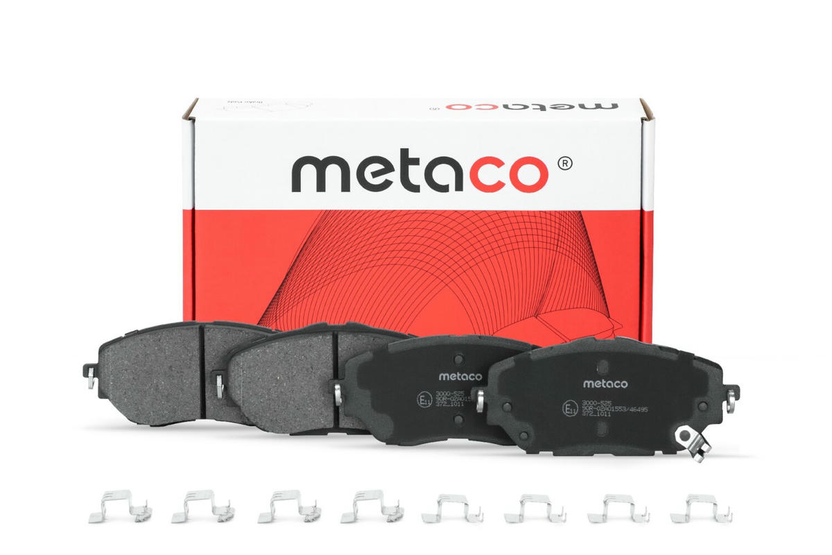 Колодки тормозные передние к-кт metaco 3000-525 preview 1