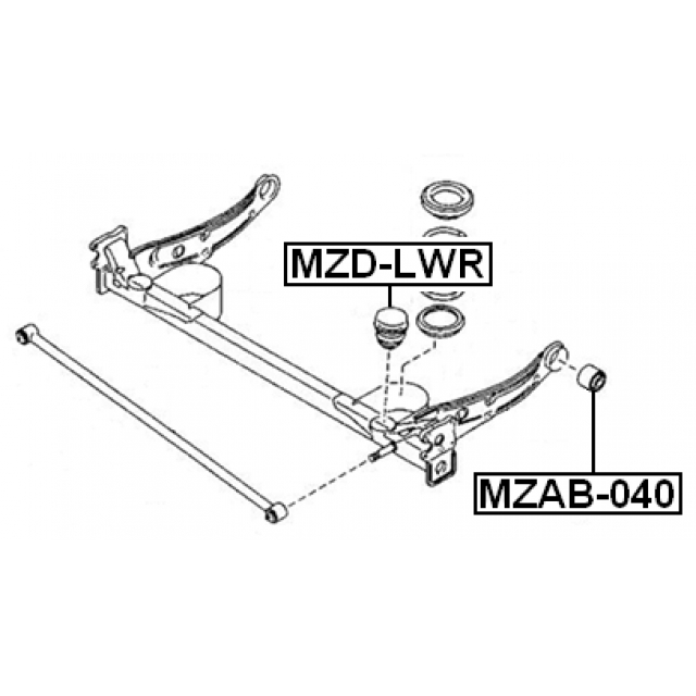 Отбойник заднего амортизатора FEBEST MZD-LWR preview 2