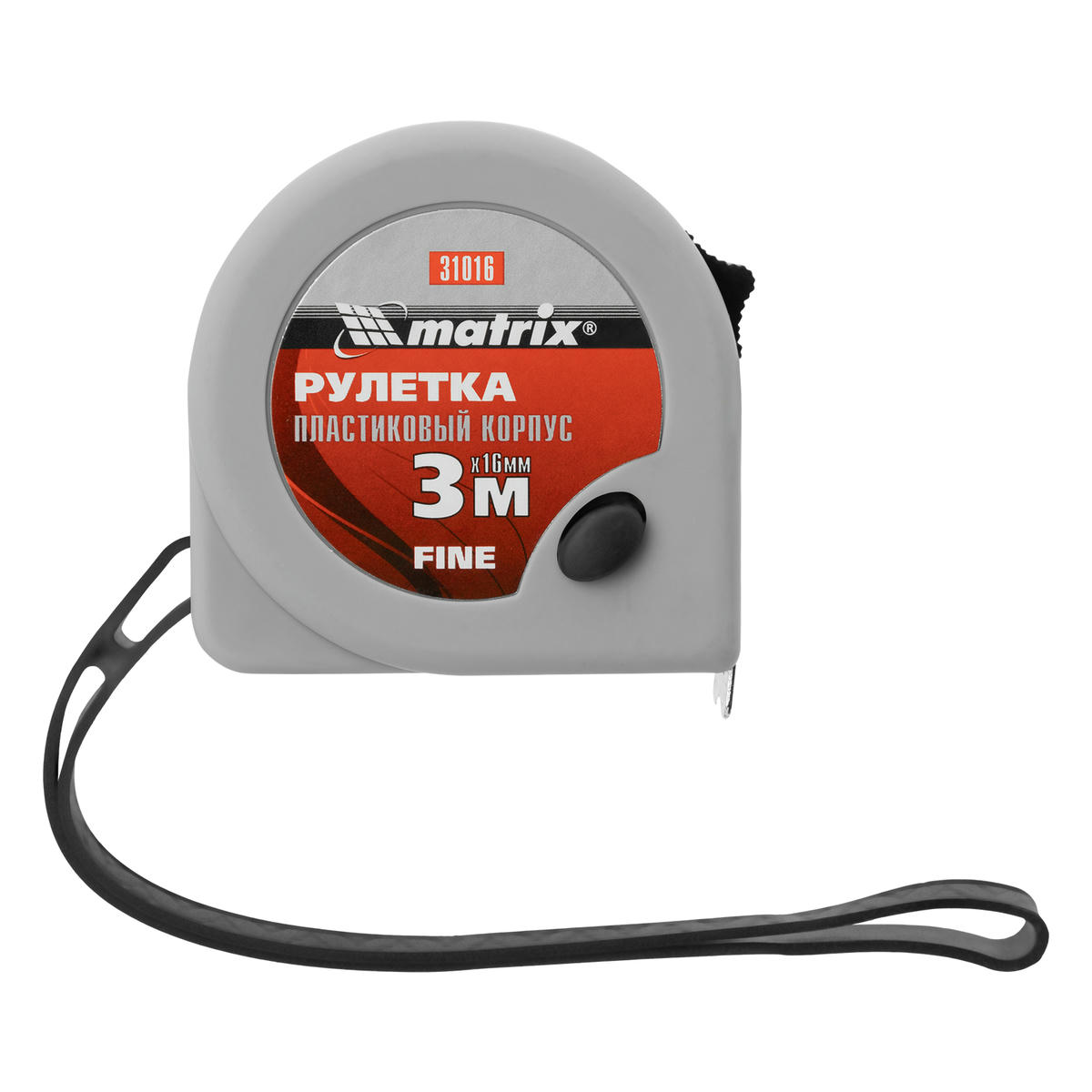 Рулетка 3м 13мм Fine пластиковый корпус MATRIX preview 4