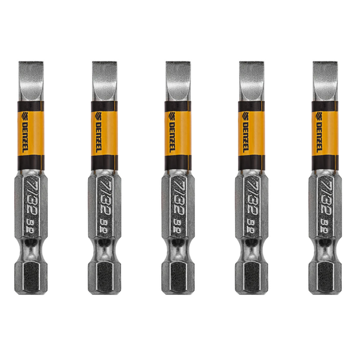 Набор бит, SL7/32"x2", 5 шт.// Denzel preview 2