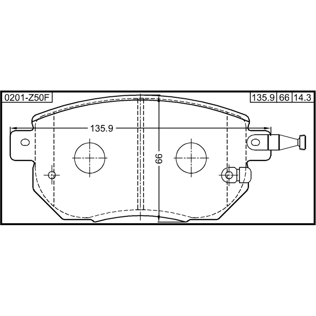 Колодки перед.NISSAN MURANO Z50 2002.09-2007.10 [CA] preview 2