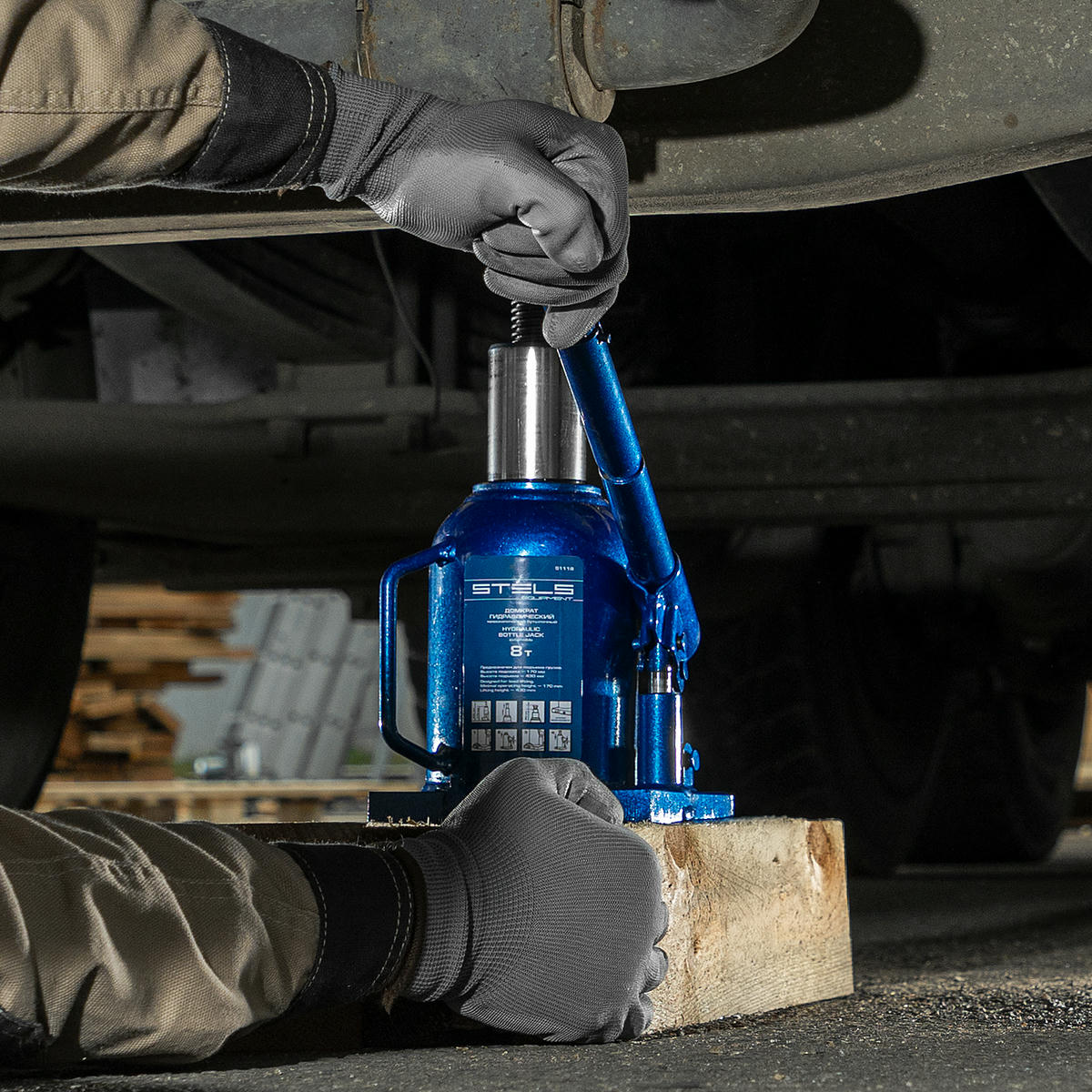 Домкрат бутылочный 8т гидравлический 170–430мм STELS preview 12