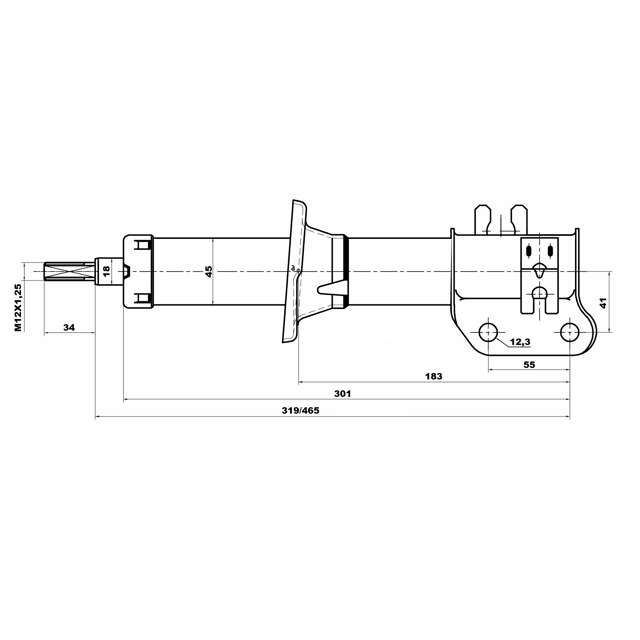 Амортизатор передний FEBEST 10667898FL preview 2